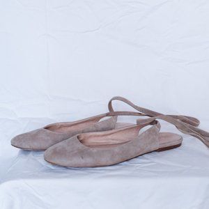 madewell lace up ballet flats